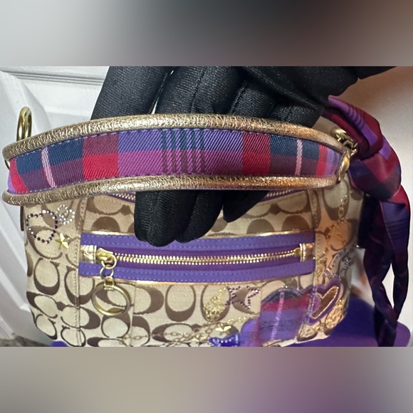 Authentic Rare Coach Poppy Tartan Plaid Glam Purse NWOT & Coach Est 1941 wallet - Picture 8 of 17